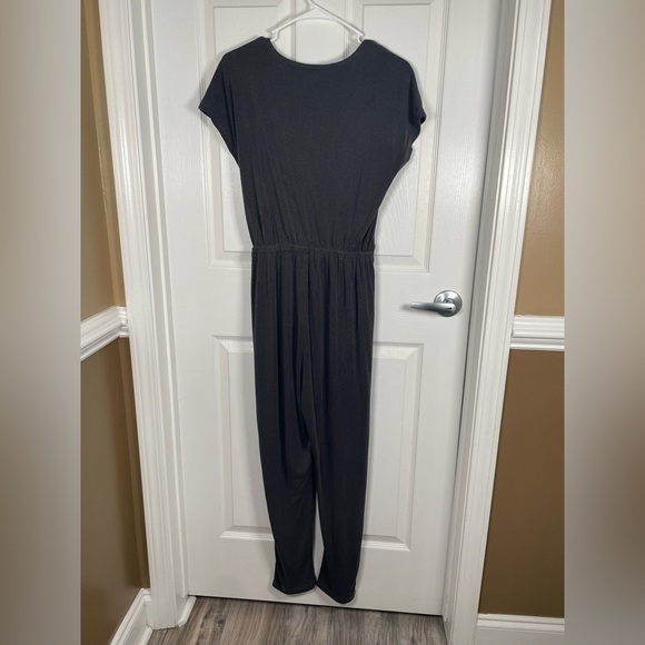 Greylin Jumpsuit Women Small Short Sleeve Gray pockets modal blend stretch waist - Picture 5 of 8